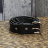 Authentic Amish Leather Waist Belt Black 52