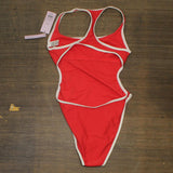 Wild Fable Women's Racerback One Piece Swimsuit PID-7K69X0 Red S