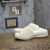 Clarks Drift Twist Wedge Slide Sandals 26181604 Cream Off White 8W
