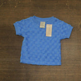 First Impressions Baby Boys Checkered Terry T-Shirt & Shorts Blue Bay 12M