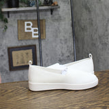 White Mountain Upright Woven Knit Slip-On Cushion Insole Tennis Sneaker White 6M