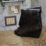 DV Dolce Vita Womens Kit Western Knee High Boot Black 6.5M