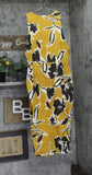Nina Parker Trendy Printed Mesh Midi Dress 1023-CSD026W Yellow Flower Print 1X