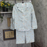 Wondershop Gingerbread Striped Flannel Long Sleeve Pajama Set Green Multi S