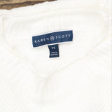 Karen Scott Womens Knit Pullover Sweater 16669e44309c73 White PS