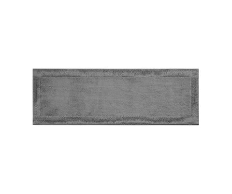 Madison Park Cotton Tufted Reversible Bathroom Rug Charcoal Gray 2 ft x 6 ft