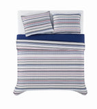 Truly Soft Teagan Stripe Multiple 3-Piece Duvet Set Striped Duvet Brown King