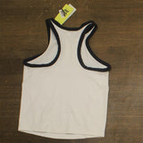 All In Motion Womens Highneck Stretchy Racerback Tank Top White / Black S