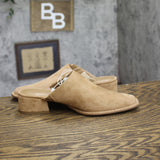Universal Thread Womens Jessie Faux Suede Heeled Mule 95032858 Brown 7.5M