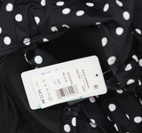 Swim Solutions Polka Dot Swim Romper One Piece 60202188X Rain of Dots Black 24W