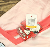 Peanuts Juniors Gang V-Neck Graphic Tee Coral / Ivory / Neon Coral Pink S