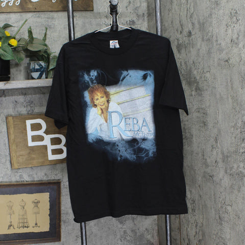 Alstyle Mens Vintage 2007 Reba McEntire Concert T-Shirt Tee Black L