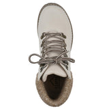Cliffs By White Mountain Lace-Up Hiker Style Bootie Winter Off White / Fabric 9M