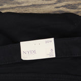 NYDJ Womens Plus Size Sheri Slim Jeans WNBBSS8518 Black 20W