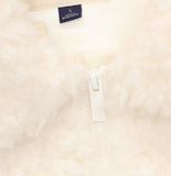 Universal Thread Faux Shearling Full Zip Side Pocket Jacket Cream Off White S