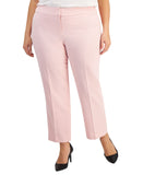 Kasper Womens Straight Leg Plus Harlow Pants 10891923 Tutu Pink 24W