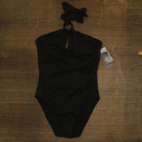 Lauren Ralph Lauren Macrame-Ring High-Neck One-Piece Swimsuit 20501267 Black 14