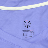 Isaac Mizrahi Live! Essentials Womens Pima Dolman Sleeve T-Shirt Tee Blue Iris S