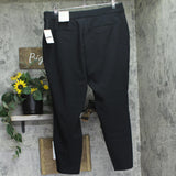 A New Day High-Rise Skinny Ankle Elastic Stretch Pull On Trouser Pants Black 17