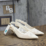 A New Day Womens Milan Slingback Pumps 93708032 Cream Off White 8M