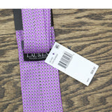Lauren Ralph Lauren Mens Duo Square Print Slim Silk Tie 7LN13040