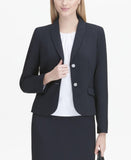 Calvin Klein Womens Two-Button Blazer Jacket CSE2689O