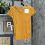 Isabel Maternity Maternity Short Sleeve Shirred V-Neck T-Shirt 534768