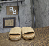 Steve Madden Womens Boardwalk Slide Sandal BOAR02S1 Natural Raffia Brown 7M