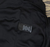 Sam & Jess Womens V-Neck Smocked Cuff Lined V-Neck Top Black M