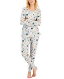 Family Pajamas Women's Holiday Dogs & Cats Family Pajama Set Gray XL