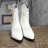 Universal Thread Jenson Western Cowboy Boots Memory Foam Insole Off White 6.5M