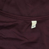 Sheryl Crow 3/4 Sleeve Embroidered Mesh Midi Dress with Cami Lining Burgundy L