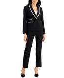 Le Suit Womens Shawl-Collar Suit Jacket 50040451 Black / Vanilla Ice 4