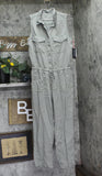 Black Tape Womens Tencel Sleeveless Woven Jumpsuit Sage Green PS