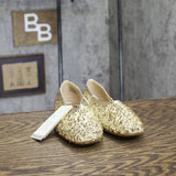 A New Day Sammie Sequin Ballet Flats with Memory Foam 94685486 Gold Yellow 7.5M