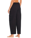 Sanctuary Coastal Covers Crinkle Cotton Baggy Barrel Cargo Pants Black XL