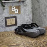 Clarks Breeze Rae Cam Slip-On Sandals 26182100 Black / Gray 9.5M