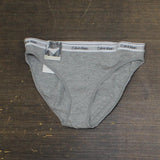 Calvin Klein Womens Modern Logo Bikini Panty QD5044 Gray XS