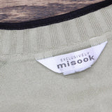 Exclusively Misook Womens Acrylic Knit Stretch Open Front Cardigan Green XS