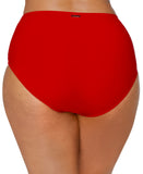 Raisins Womens Curve Plus Size Costa Bikini Bottom L840061 Red 16W