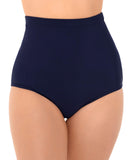 Swim Solutions Womens Ultra High-Waist Swim Bottoms 525047 Navy Blue 8