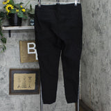 Hilary Radley Women's Ponte Pull-On Mid Rise Slim Leg Pants 1797446 Black L