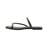 A New Day Womens Hanna Toe Ring Thong Sandals with Memory Foam Insole Black 6M
