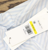 Calvin Klein Button Up Long Sleeve Non Iron Dress Shirt Light Blue / White M