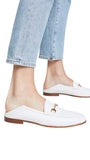 Sam Edelman Womens Loraine Almond Toe Loafers E8519LU Bright White 9M