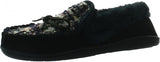 Charter Club Damask Dorenda Suede Cozy Moccasin Slippers Navy Boucle Blue 8M