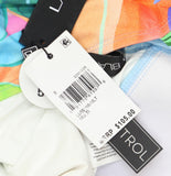 La Blanca Over-the-Shoulder Tankini Swimsuit Top Tropi-flage Blue Multi 8