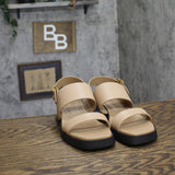 Aerosoles Dual-Strap Heeled Sandal with Buckle DOVE Natural Brown 8.5M