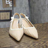 A New Day Womens Milan Raffia Slingback Heels 92611221 Beige Brown 11M