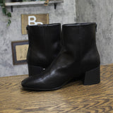 Baretraps Emilie Block Heel Booties with Back Zip BT30776 Black 10M